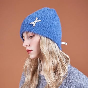 Amazon | VA Brooch Soft Angora Beanie Cobalt | 帽子 通販